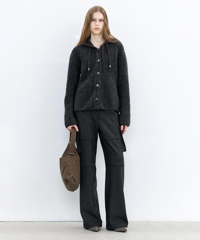 INSILENCE WOMEN Fatigue Pocket Slacks Charcoal