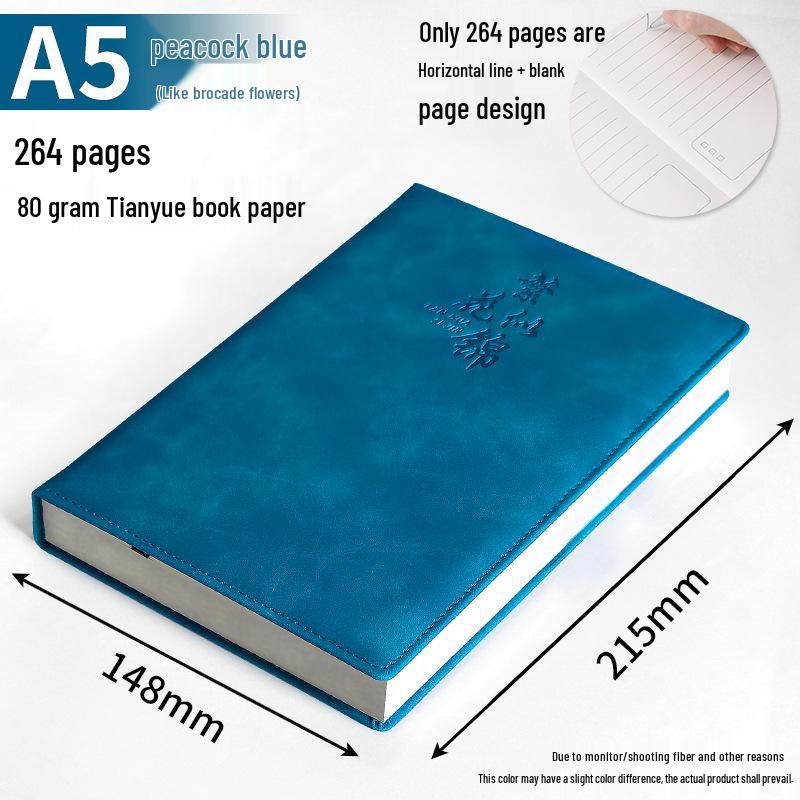 Custom B5 Notebook Gift Set with Thickened Cover, A5 Business Diary, and Logo Printing.