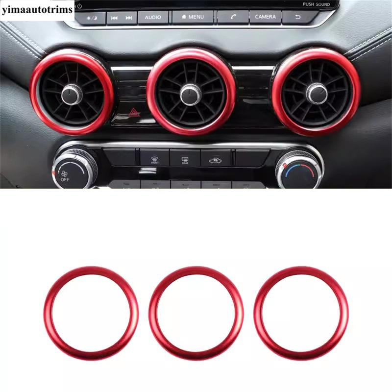 Zentraler mittlerer Luft-Klimaanlagen-Lüftungsauslass-Ring Kreisabdeckung Verkleidung Dekor Zubehör für Nissan Sentra / Sylphy - 2024