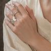Natural Smart Butterfly Ring Women's Simple Small Mori Ring Opening Versatile Hand Jewelry