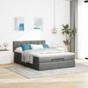 VidaXL Lit ottoman avec matelas gris foncé 140x200 cm tissu 3311464