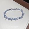 Elegant Zirconia Flower & Water Drop Bracelet – Luxury Lightweight Design for Women