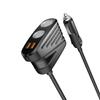 Plastic Convenient And Durable Cigarette Lighter Splitter For Car Charging Easy-to-install