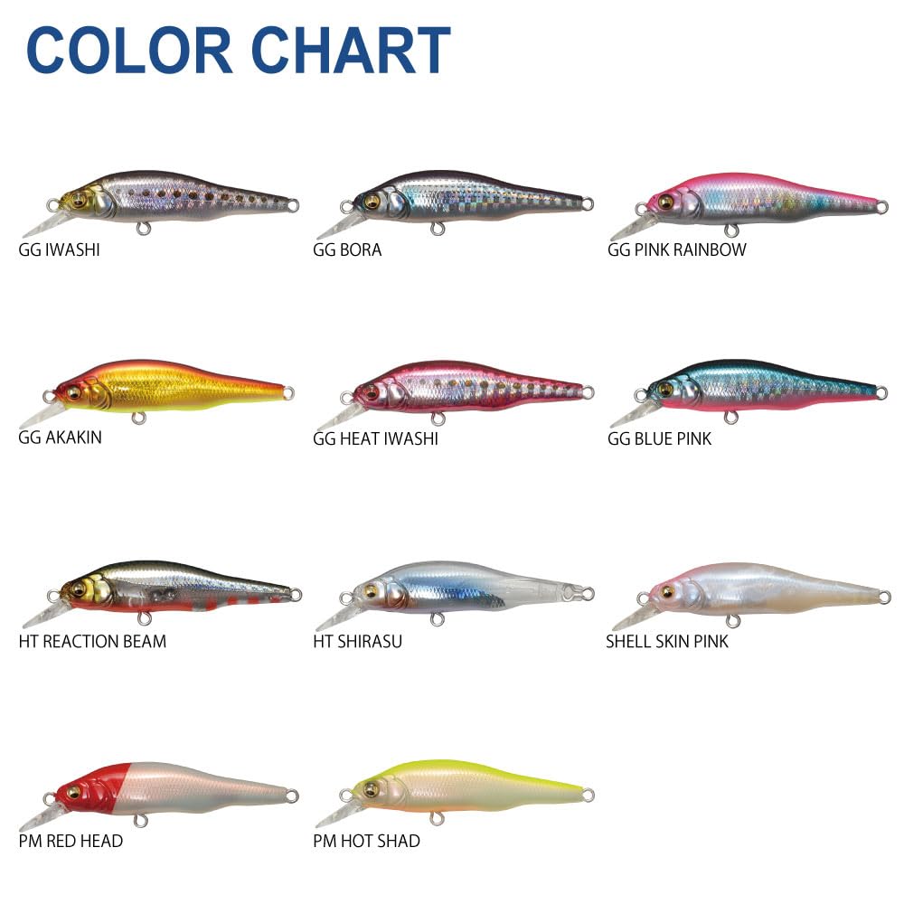 Megabass Minnow GG Pink Rainbow Lure X-80Jr.SW