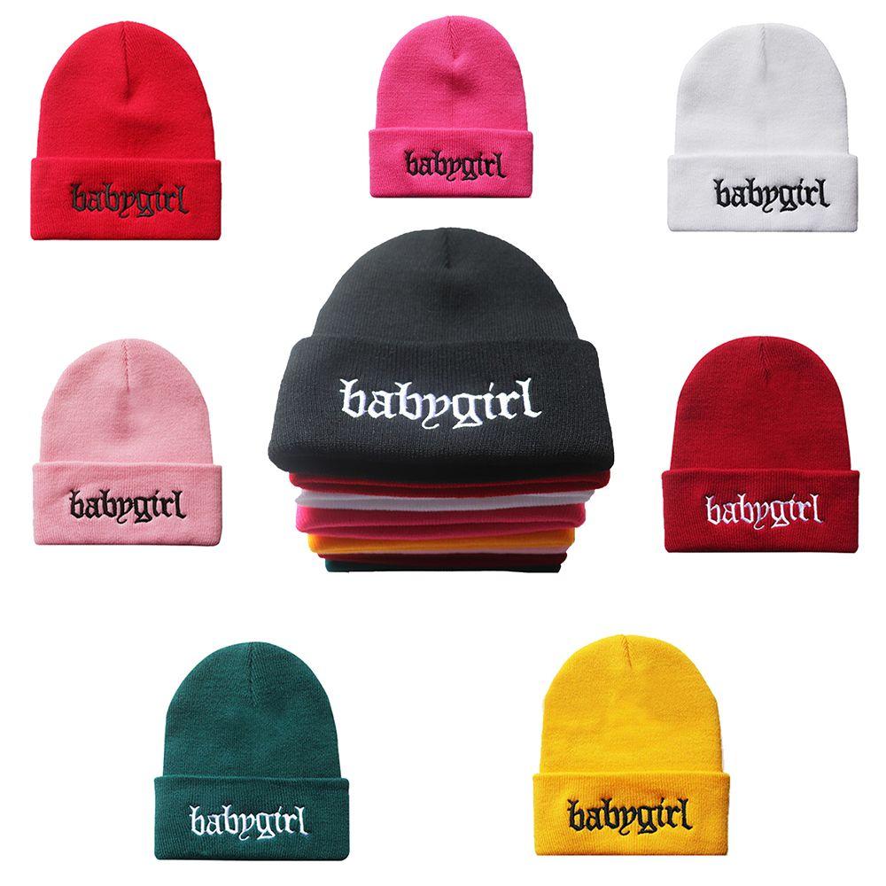 Send girlfriend Hip hop cold cap Embroidery Warm hood Knitted hat Babygirl Wool cap Winter