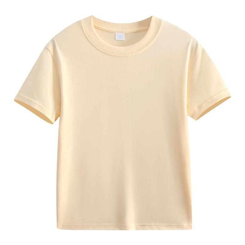 Children's T-shirt Candy Colored Short Sleeved Class Uniform Kindergarten Blank Hand Drawn