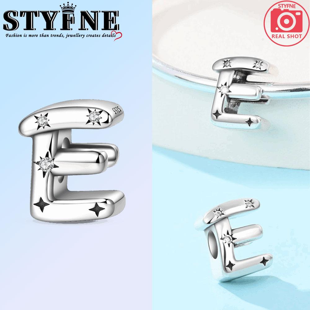 Copper Twenty-Six Letters From A-Z Rose Series Charms Beads Pendant For Original Bracelet Woman Girl Jewelry