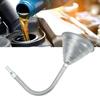 Spillproof Design Metal Funnel Flexible Widely Mouth Multifunction Funnel  Motorcycles Maintenance