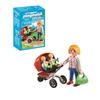 PLAYMOBIL 5573 Mom with Twins and Pram, City Life, Ages 4 and Up