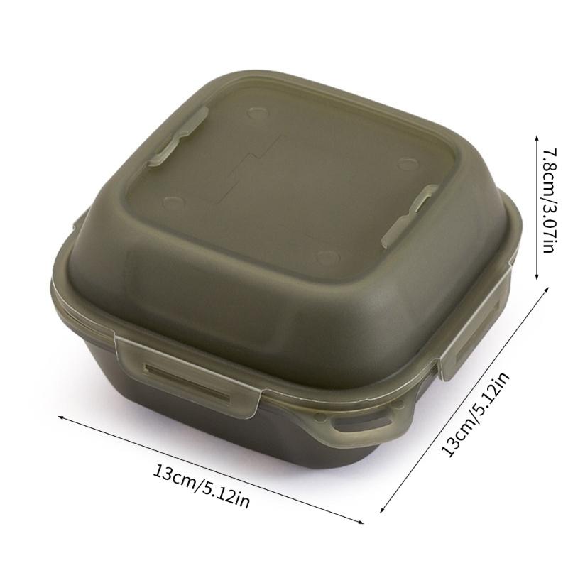 Practical 4 Compartment Eggs Container With Shockproof Silicone Protections Eggs Holder for Outdoor Camping Picnics