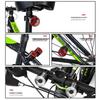 Aluminum Alloy Bike Helmet Light: LED Front and Tail Warning for Night Riding