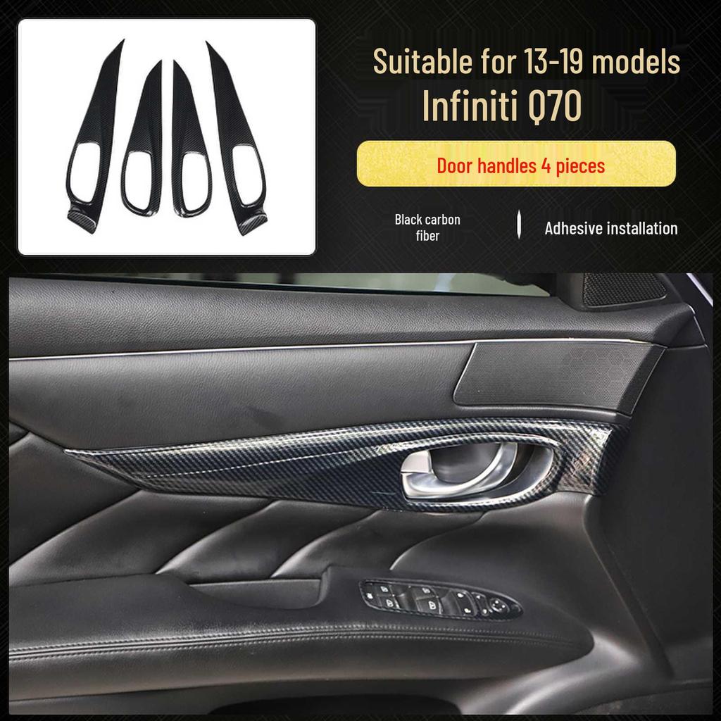 Infiniti Q70 Carbon Fiber Interior Modification: Shift Lever, Navigation, Door Trim