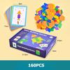 Wooden 3D Geometric Color Shape Jigsaw Puzzles Montessori Learning Brain Teaser Toys Creative Educational for Gifts