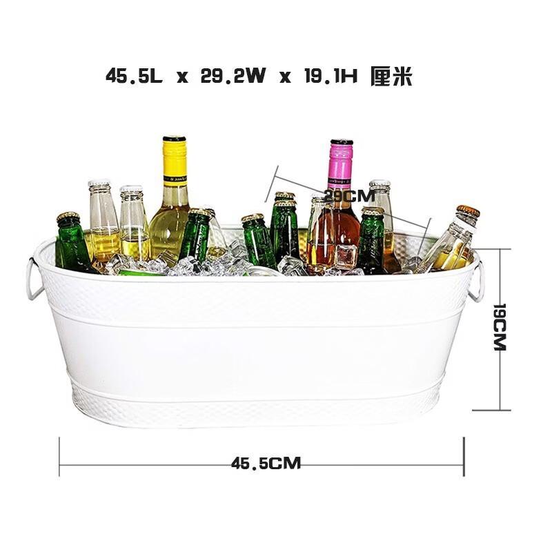 

European Style Gold Oval Crystal Ice Bucket