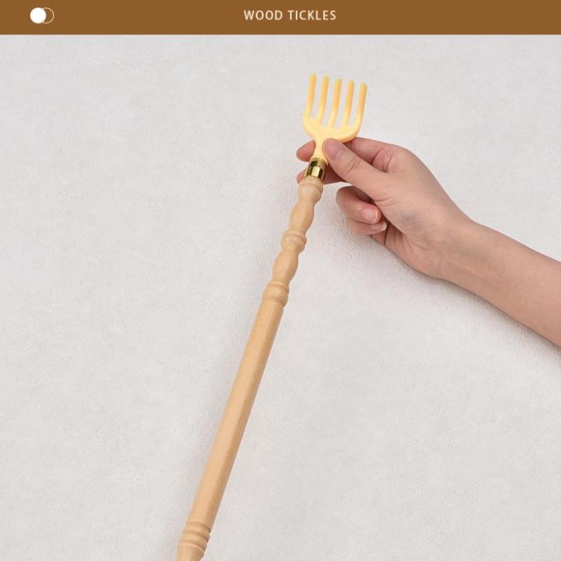 Long Handle Wooden Back Scratcher Massager Back Rake Household Wooden Body Massage Health Products