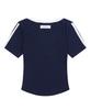 MUCENT Binding Track Line Ribbed Short Sleeve Tee (3 Colors)