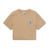 New MLB SS23 Crop Tops Women's Khaki 3FTSB0633-43SAL