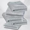 Steel Wire Cleaning Cloth Kitchen Rag Non-scraping Dish Towel Double-sided Household Stove Pot Cleaning Towel Silver 1pcs/5pcs/10PCS