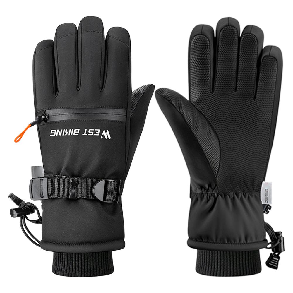 Winter Ski Gloves for Men and Women Waterproof Windproof Warmth Thickened Anti-slip Touch Screen Riding Driving Gloves