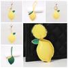 PU Leather PU Leather Hanger Fruit Bag Pendant Lovely Lemon Keychain  Bag Ornament