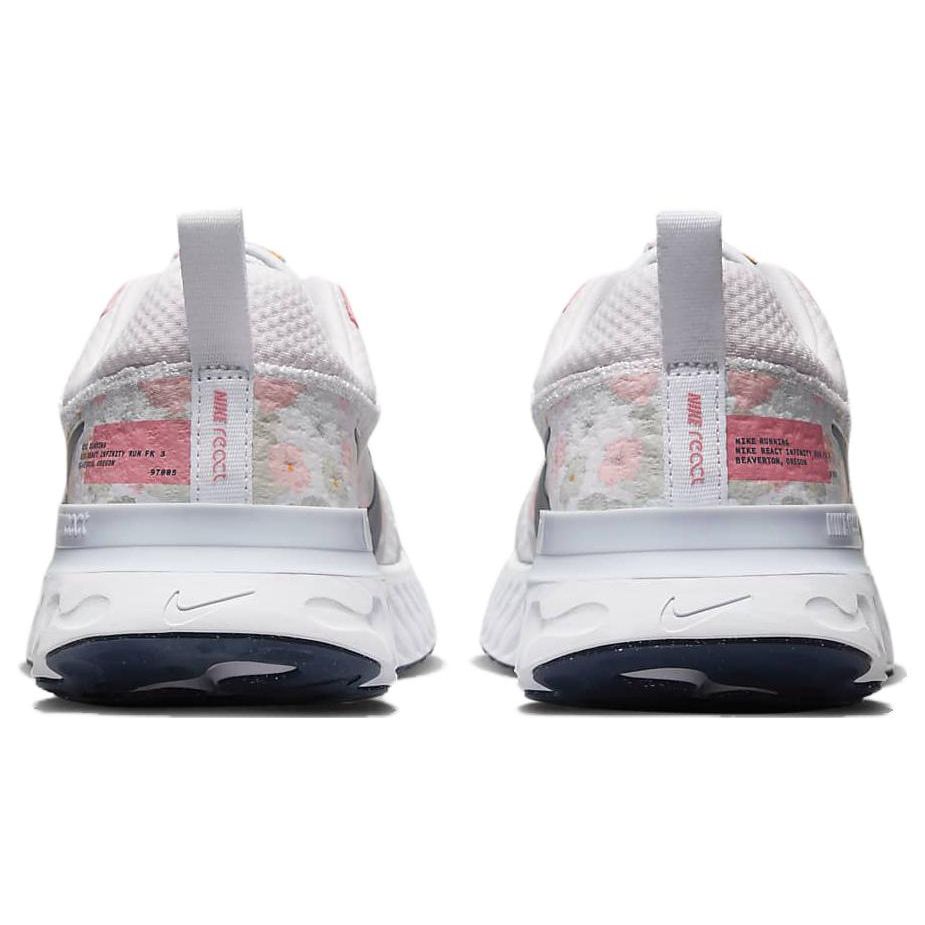 Nike Adidași de damă React Infinity 3 Premium Floral Acuarelă Alb Nuanță Platină Roz-Perlat FD4151-100