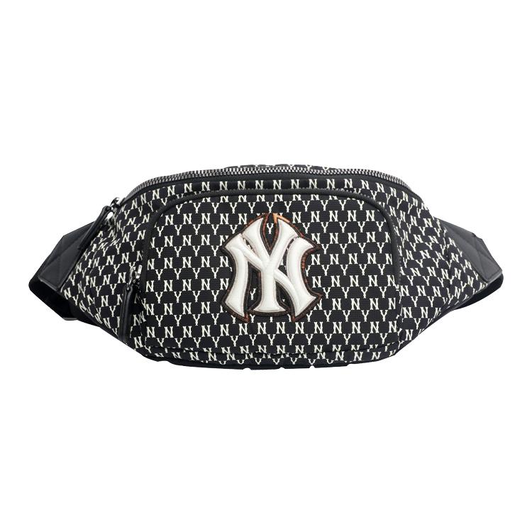 New MLB Monogram Collection Polyamide One Shoulder Crossbody Bag Sling Bag Fanny Pack Regular Unisex Black 32BGC9941-50L