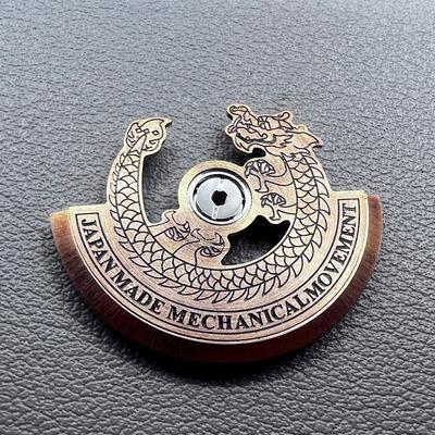 Modified Rose Gold Dragon Black Carved Rotor Oscillating Weight for NH35 NH36