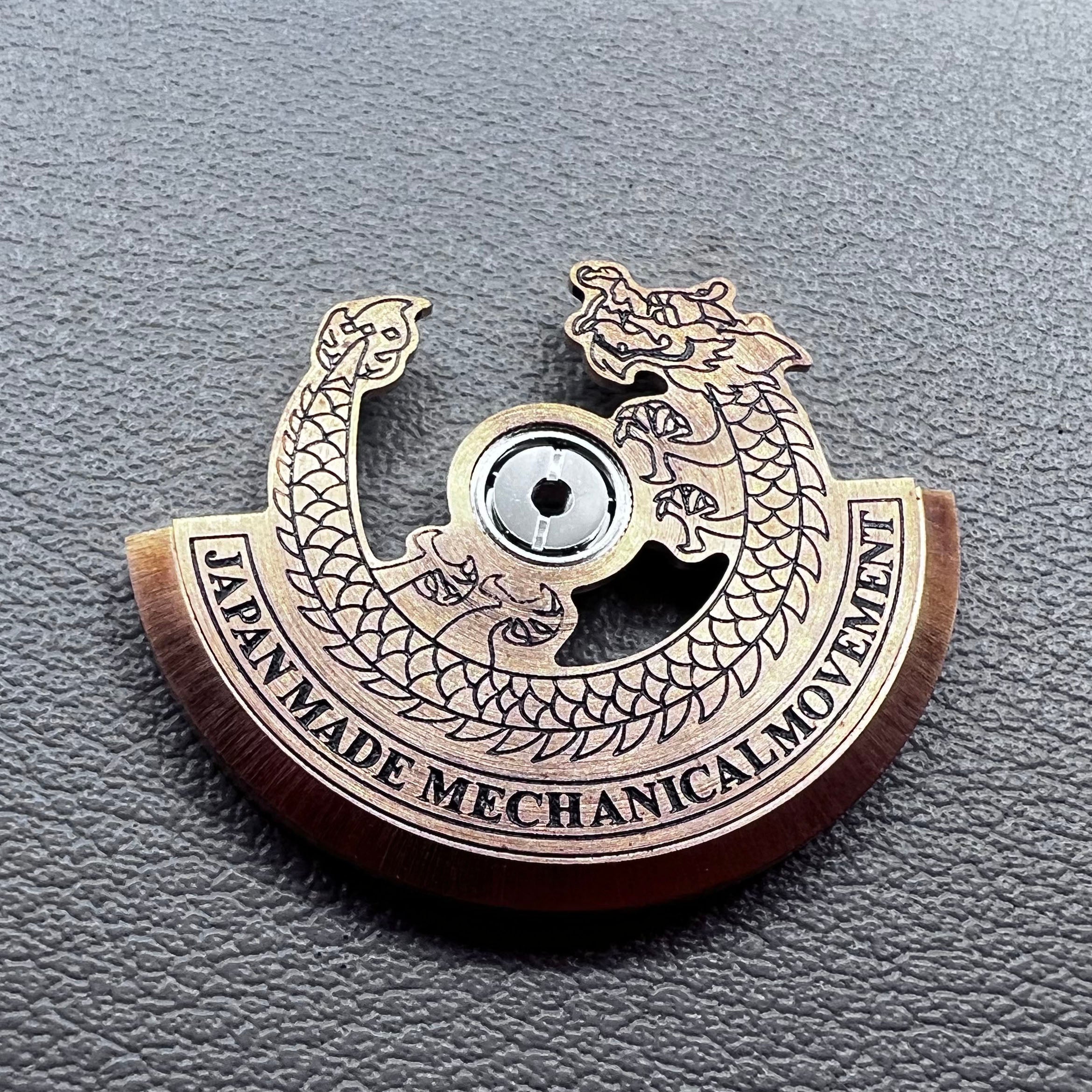 Modified Rose Gold Dragon Black Carved Rotor Oscillating Weight for NH35 NH36