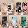For Samsung Galaxy A12 M12 F12 Phone Case Coconut Tree Full Protection Back Cover For Samsung A 12 Soft Liquid Silicone Bumper