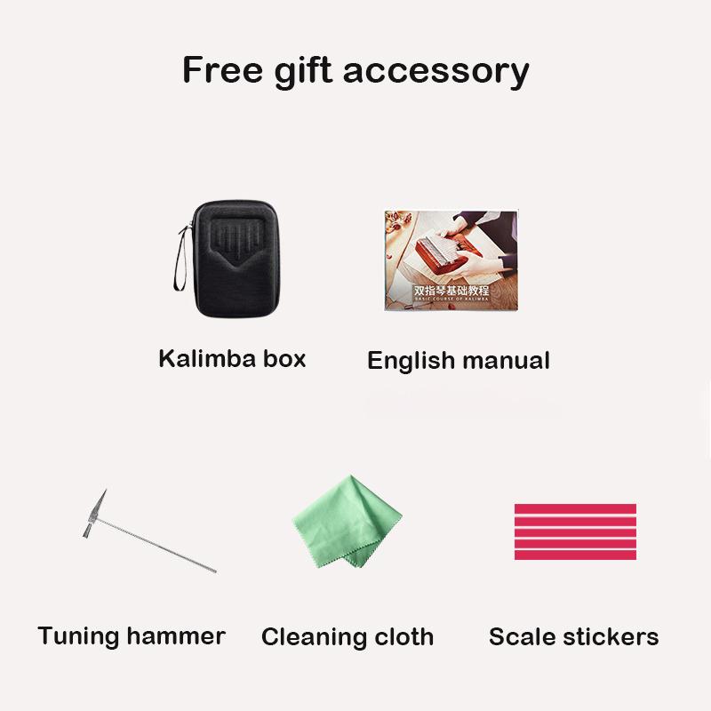 High-end Kalimba 21 Keys Thumb Piano Musical Instrument Professional Kalimba 21 Keys Finger Piano Sakura Kalimba