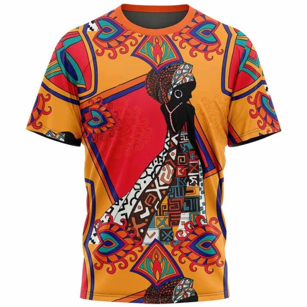 Neue Ethnische Stammes Dashiki T-Shirts Afrikanische Muster 3D Druck Herren Damen Kurzarm T-Shirt Harajuku Y2k T-Shirts Tops Kleidung