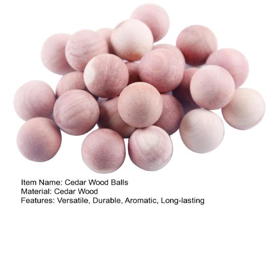 24 de bucăți bile din lemn de cedru, produse de garderobă anticorozive aromatice naturale pentru prevenirea moliei și gândacilor