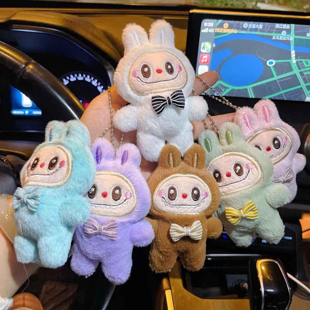 Cute Plush Doll Keychain Creative Cartoon Pendant Bag Charm For Couples