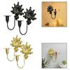 2 Pieces Candle Sconces Wall Sconce Holder Retro Mount Decorative for Living Room Table