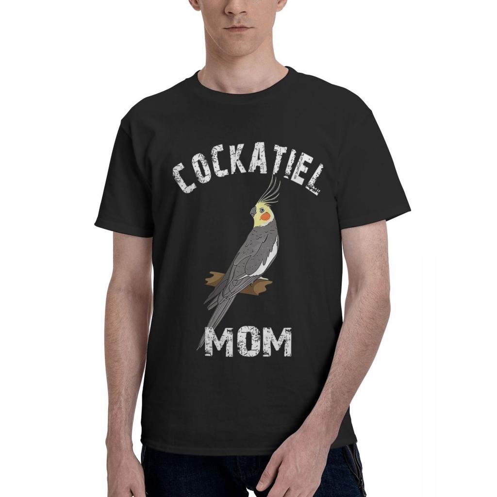 Cockatiel Mom Gift Cockatiel Parrot Bird Owner Gifts 100 Cotton Casual Breathable Confortable Vintage Designer Clothes Men Men