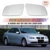 Left&Right Side Heated Wing Mirror Glass Wide Angle Rearview Mirror For BMW 5 Series E60 E61 E63 E64 2003-2008