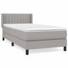 Maison Exclusive - Lattenrost mit Matratze Hellgrau 90x200 cm Stoff