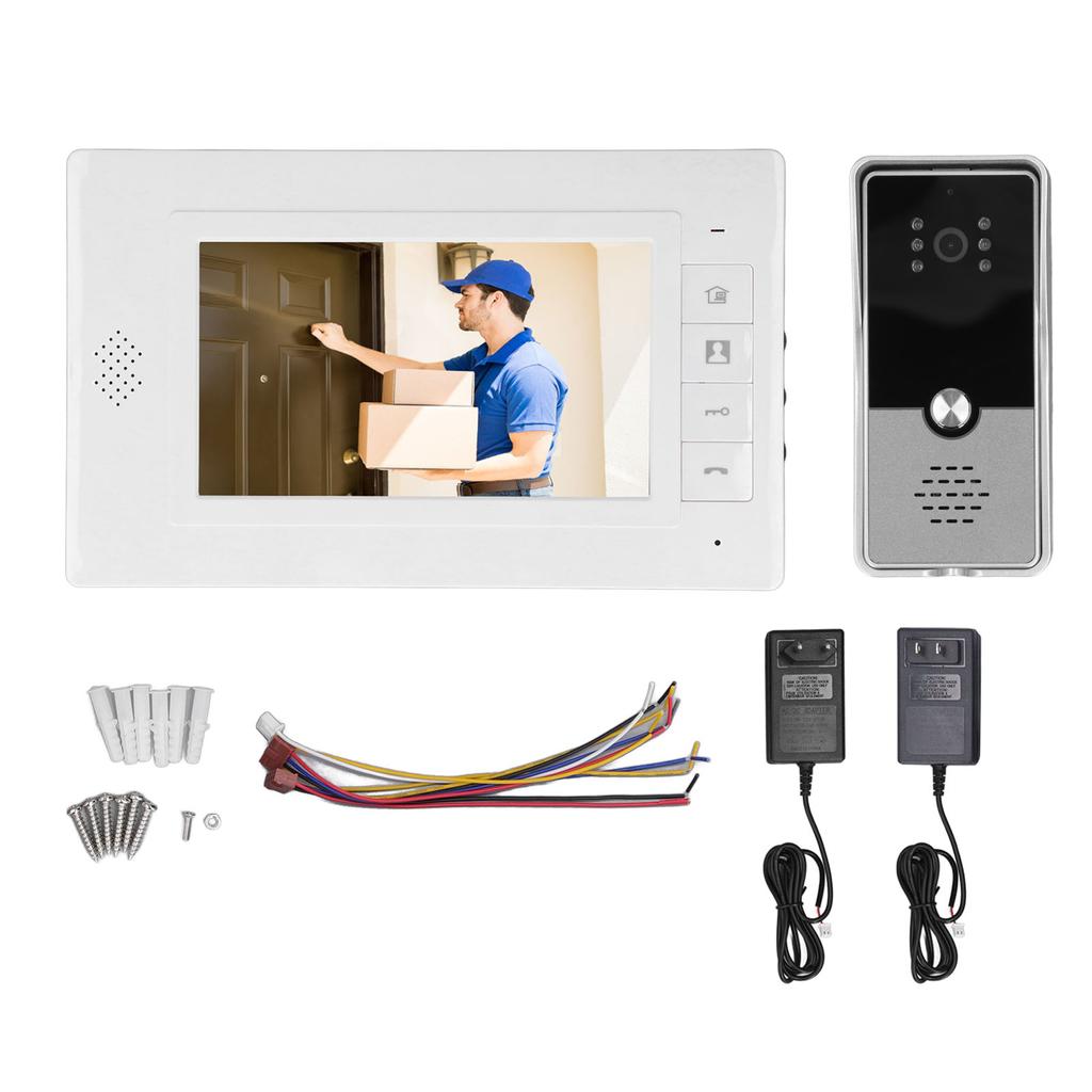 7palcový systém videovrátného Barevný HD inteligentní kabelový videointerkom pro vilu AC100?240V