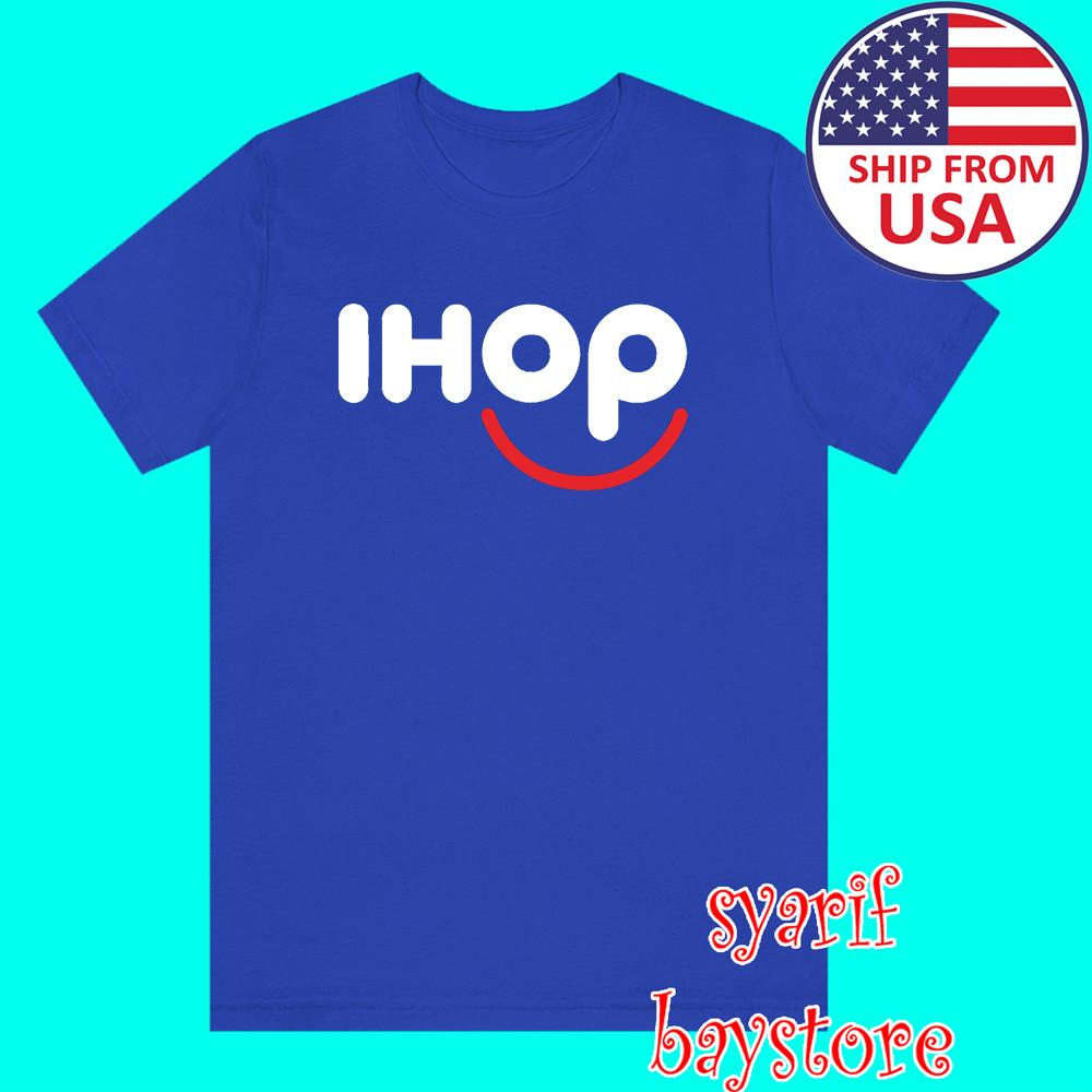 

IHOP International House Of Pancake Men#039;s Royal Blue Size S to 5XL Unisex T-Shirt M