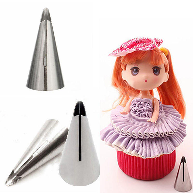 Dolls Dress Korean Bobbi Ruffle Icing Piping Tips Stainless (7 Pcs Lot)