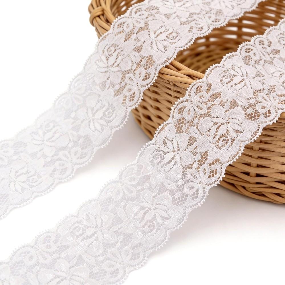 10 Yards Floral Lace Trim 2.36 Inch Wide Gift Wrapping Ribbon New Bridal Lace Ribbon For Sewing
