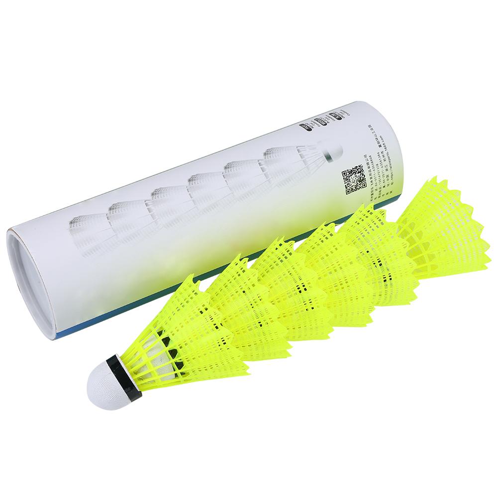 6Pcs Set Professional Nylon Badminton Ball Shuttlecock Outdoor Sports Training Accessory