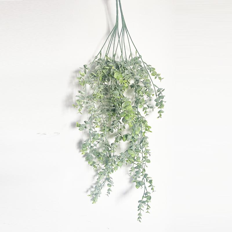 Green Hanging Artificial Plant Eucalyptus Vine Leaves Home Garden Room Decor Fake Plants Grass Wedding Party Wall Decora