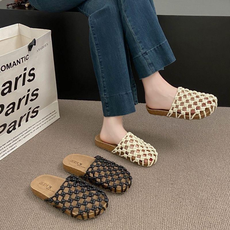 Healing Style Gentle And Comfortable Home Relaxation Cozy Slippers Women'S Shoes Hollow Trend Fashion