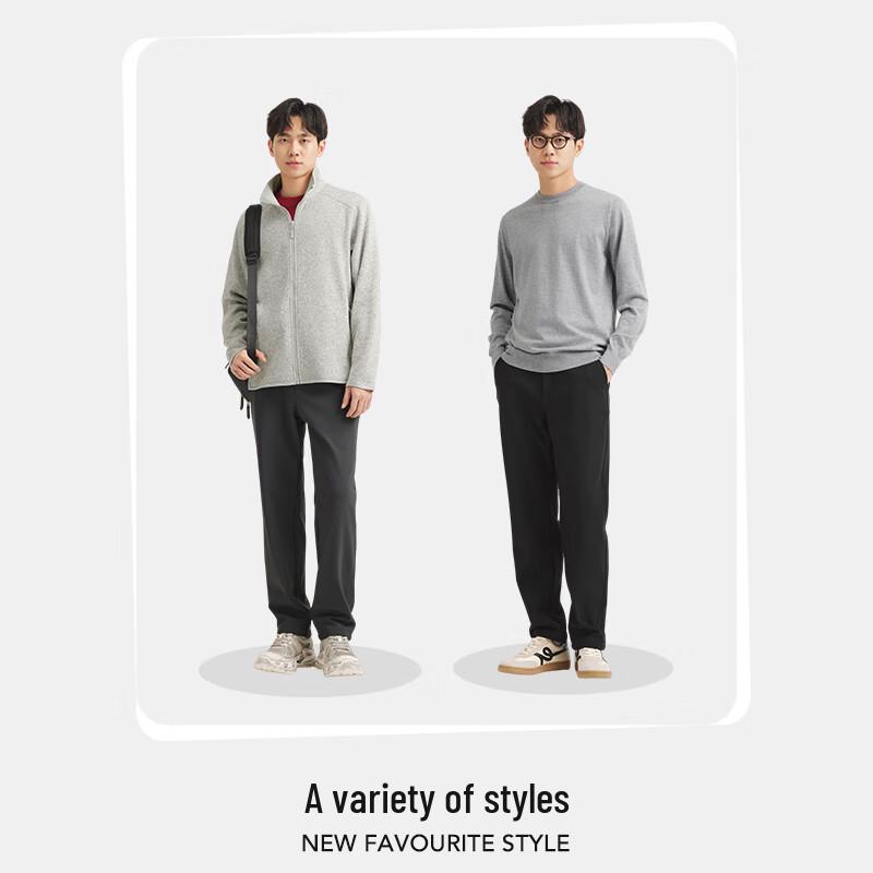 Men's Winter Business Casual Straight-Leg Pants