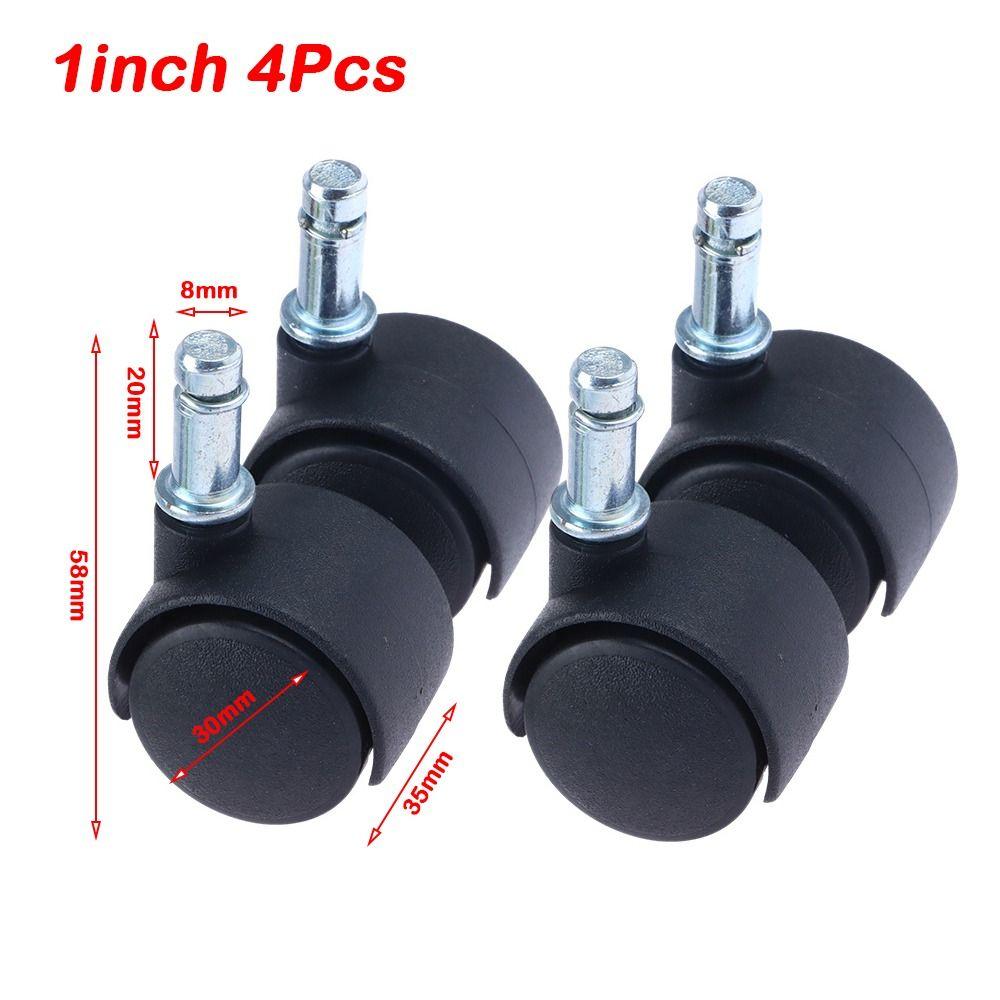 4Pcs Silent Operation Swivel Casters  for Furniture Office Chair Suitcase Trolley