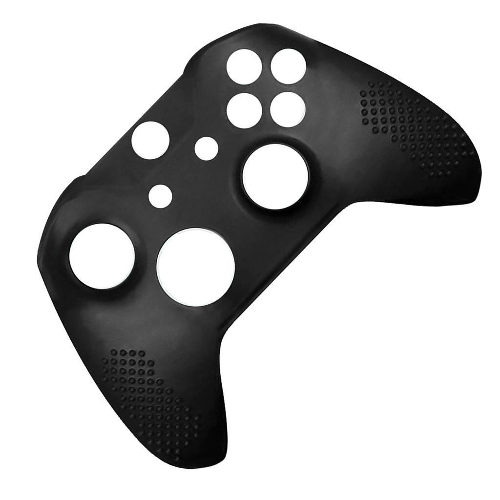 Gamepad Silicone Case Cover Slip Resistant Game Controller Protective Cover with Key Caps for XBOX ONE Slim Black