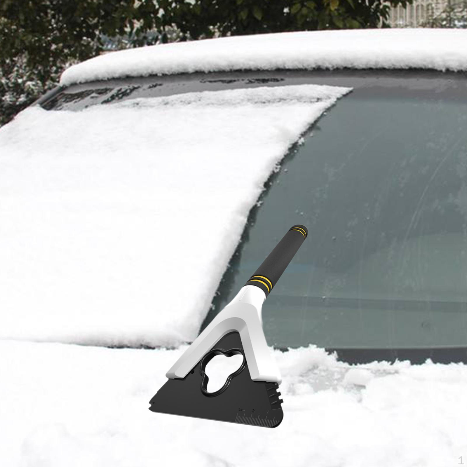 

Автомобільний інструмент для очищення льоду від снігу Портативний багатофункціональний інструмент для економії зусиль для позашляховика від морозу White and yellow