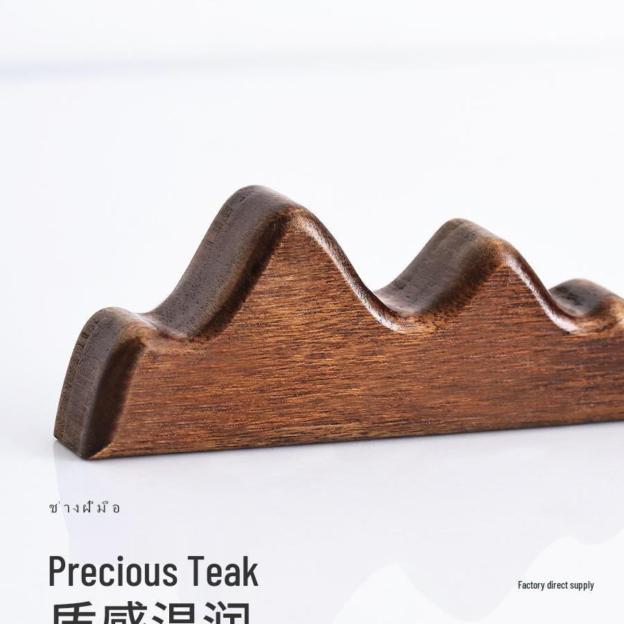 Solid Wood Calligraphy Brush Holder & Pen Rest