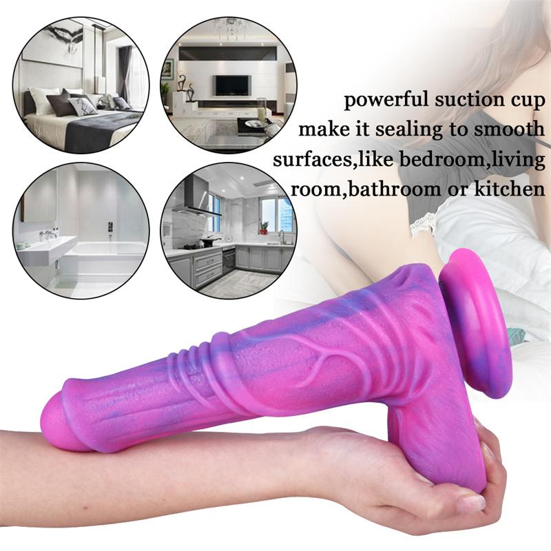 Liquid Silicone Wearable Penis Female Masturbation Device Second Tide Massage Stick Happy Adult Sex Toys